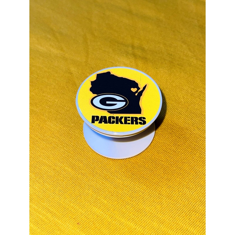 Green Bay Foorball Pop Up Phone Accessory With Super Strong Glue